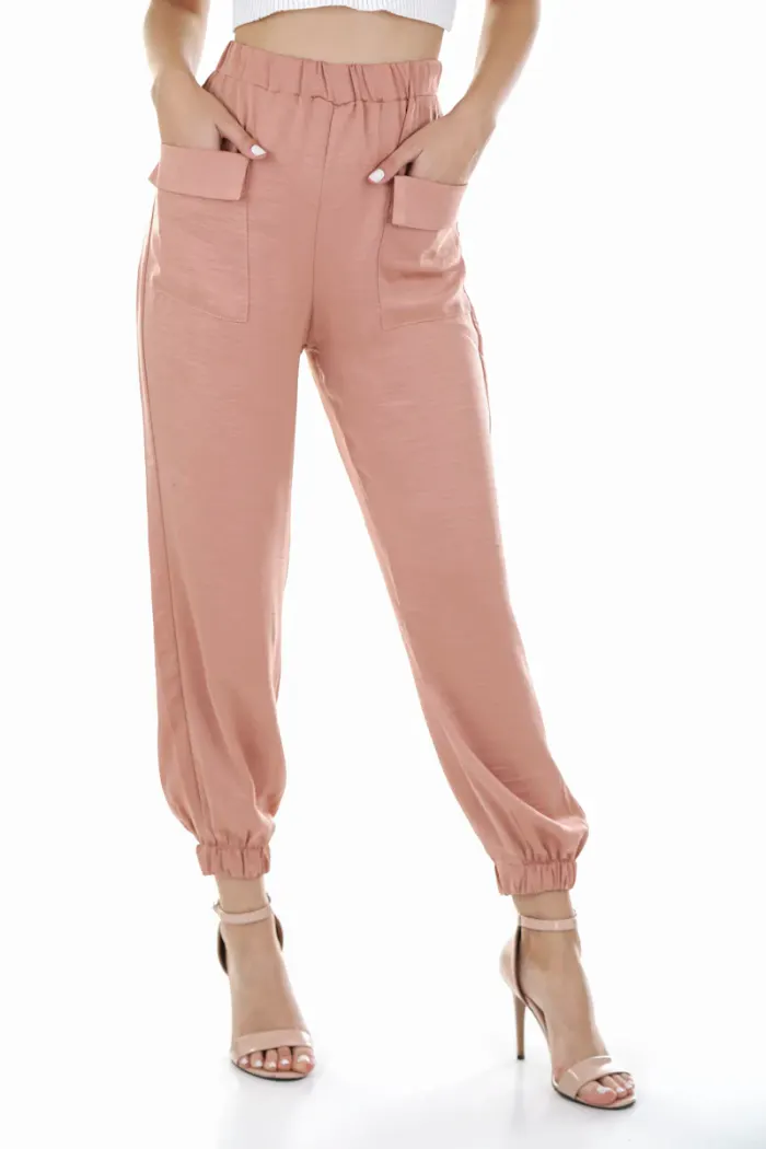 Pantalon Tailleur Beige